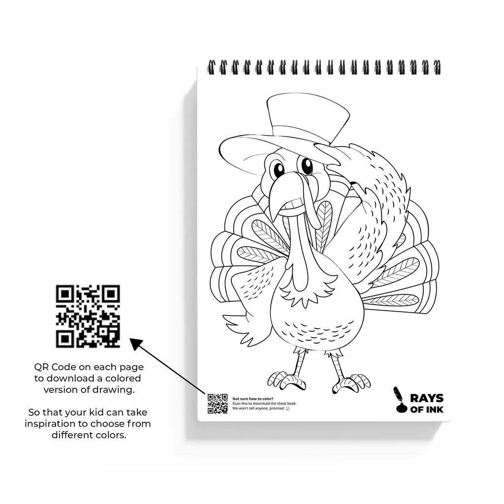 Animal Doodle Coloring Book For Kids, Ideal Gift For 4-9 Years Old